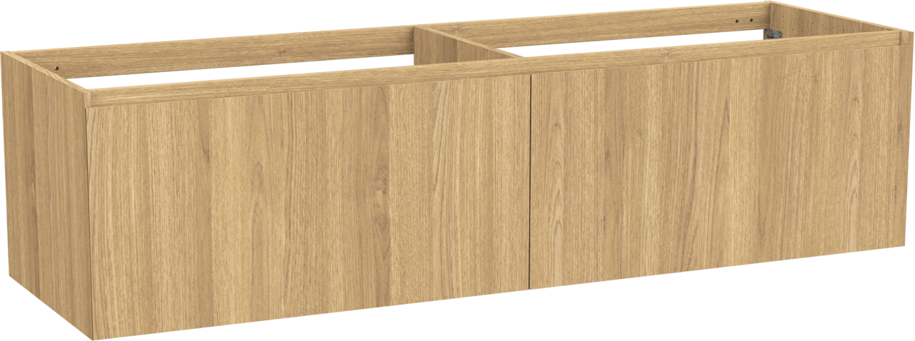 Balmani Idra by Mitra zwevende wastafelonderkast 180 x 55 cm fineer natuur eik 4 lades