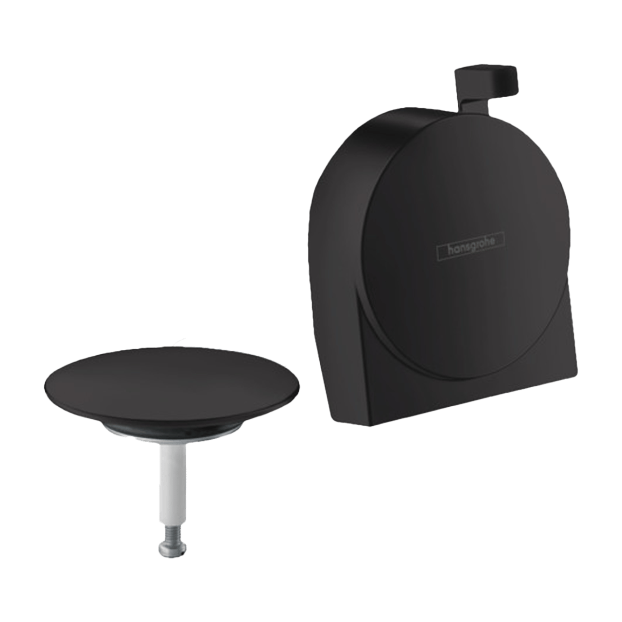 Hansgrohe Exafill S afwerkset badvulling, afvoer en overloop Mat zwart