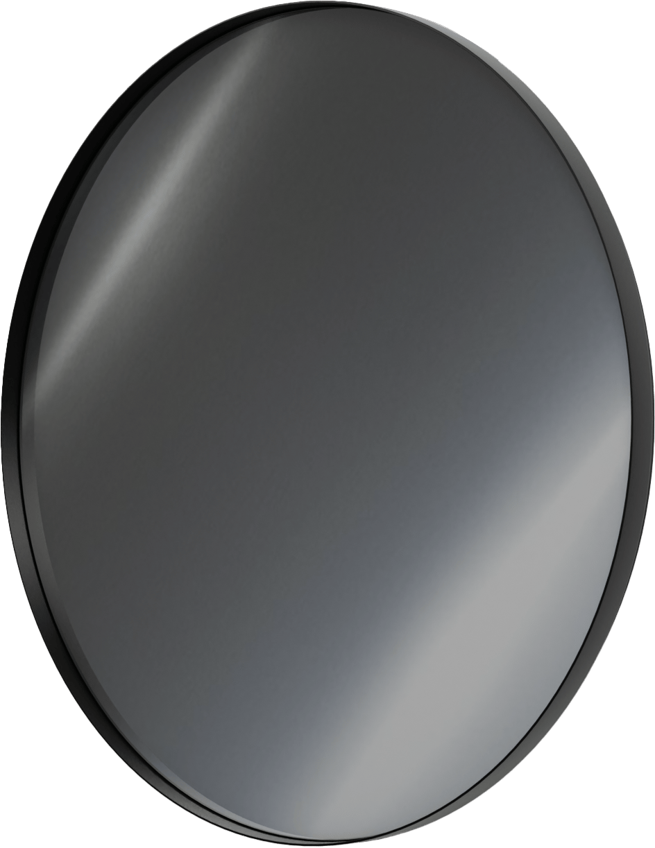 Balmani Giro Round rond badkamerspiegel mat zwart Ø 90 cm