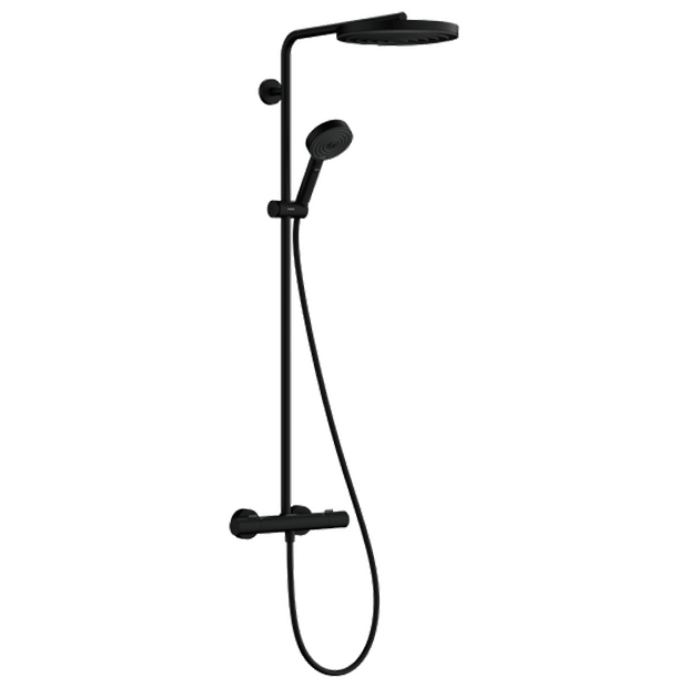 Hansgrohe Pulsify S260 Puro thermostatische kraan regendoucheset mat zwart