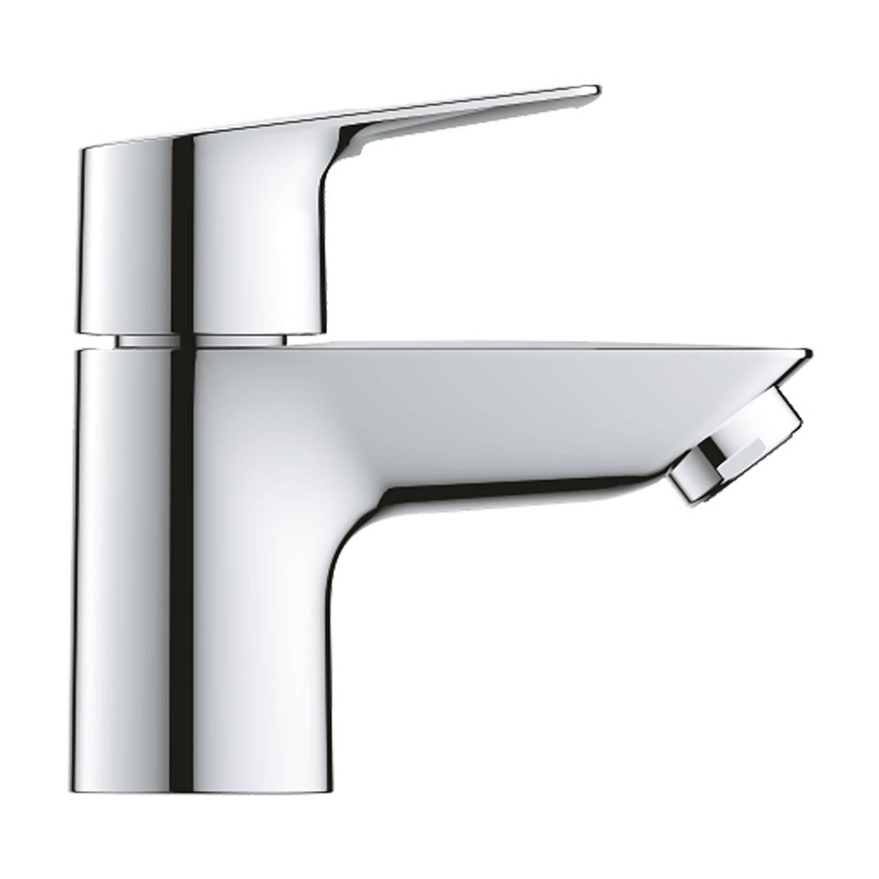 Grohe BauLoop Kaltwasserhahn: Chrom Glänzend