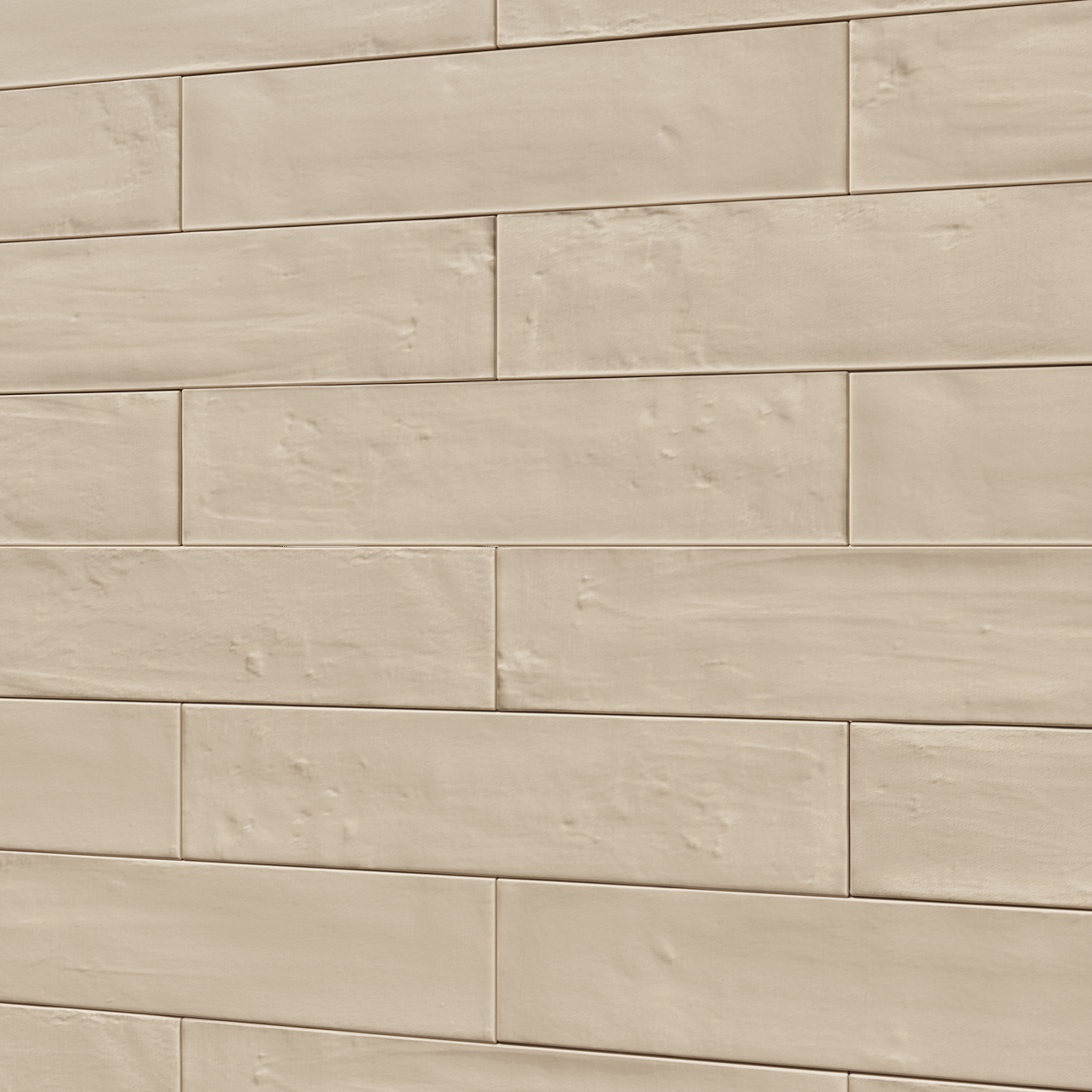 Carruzo Barrio carrelage mural en céramique 32 carreaux 6x25cm Crema