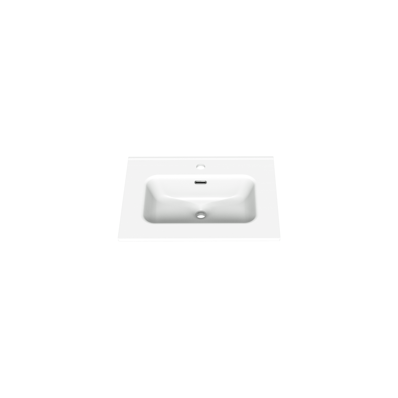 Linie Baro vasque simple porcelaine blanc mat 60 x 46 cm
