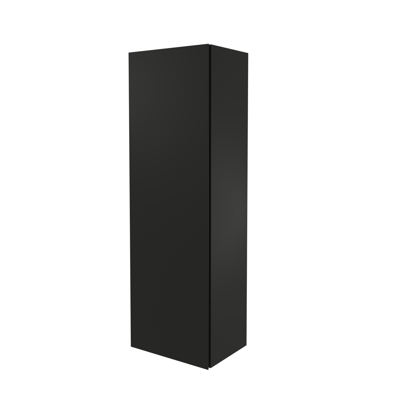 Storke Edge Badhochschrank: Hängend, Schwarz Matt, 40 x 30 x 125 cm