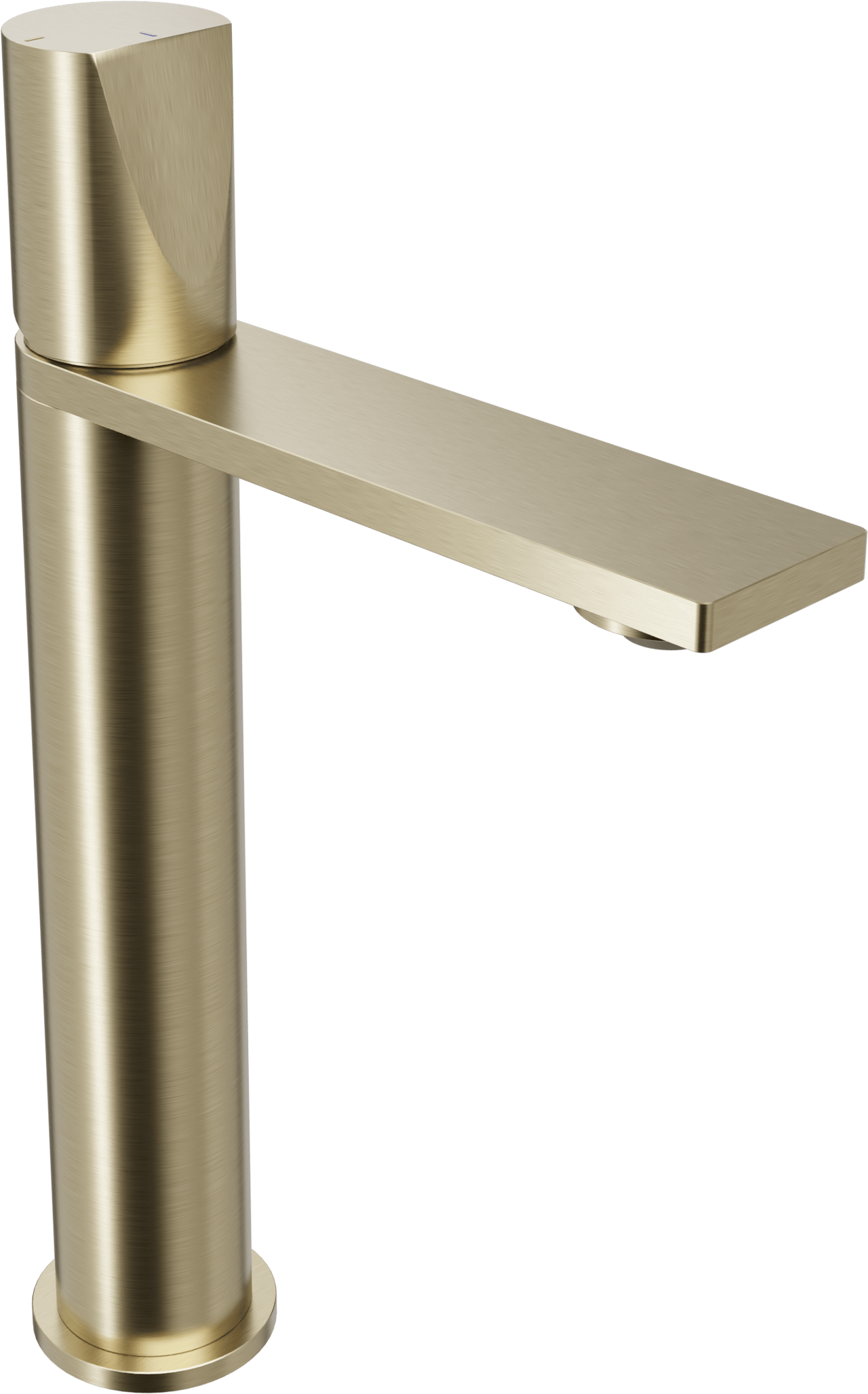 Blaufoss Eris EcoStart Erhöhte Waschtischarmatur Brushed Champagne Gold
