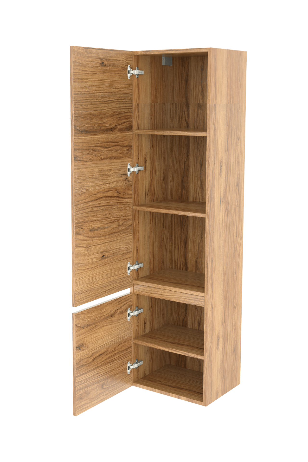 Balmani Lucida zwevende badkamerkast links teak 45 x 35 x 169 cm