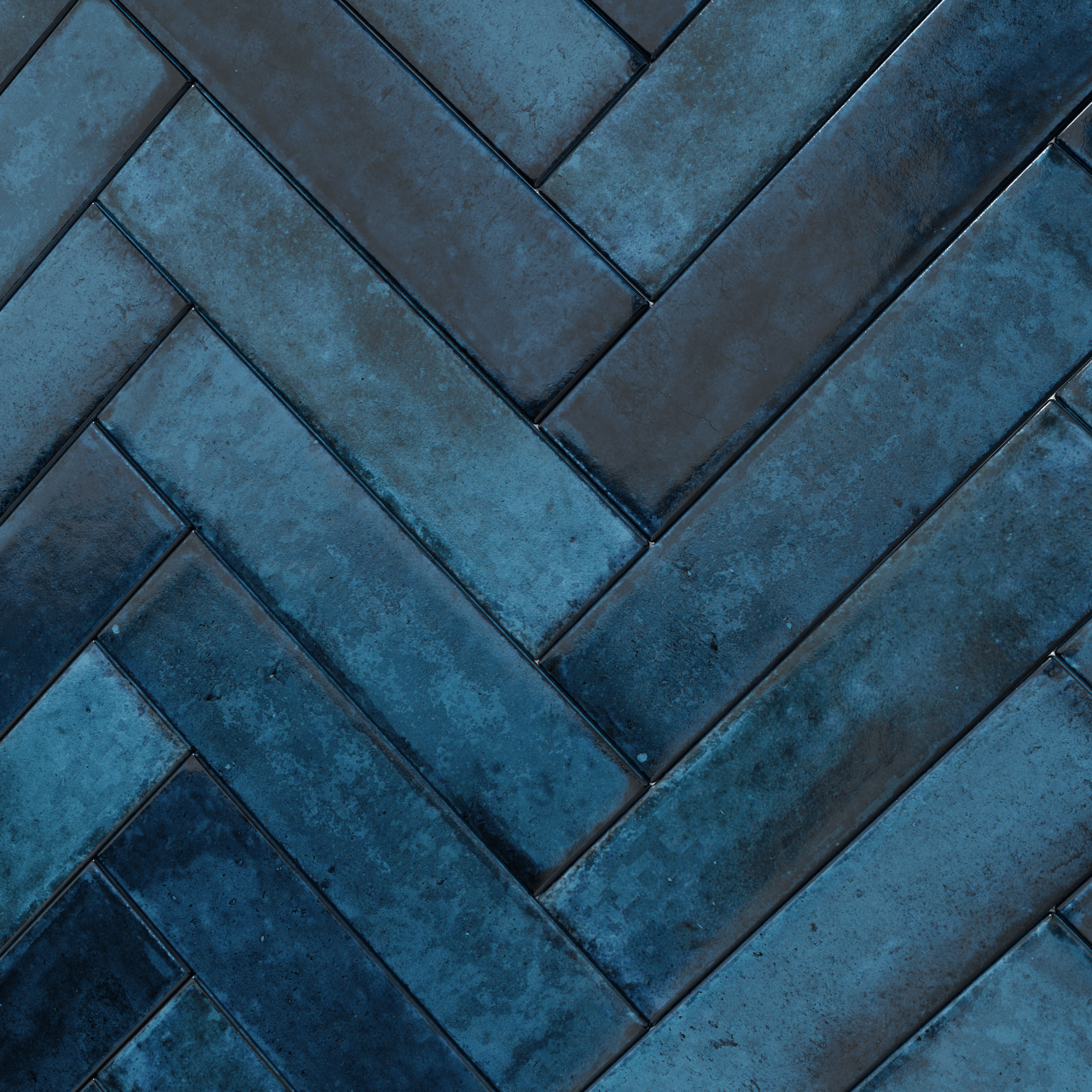 Carruzo Volcan keramische wandtegels 32 stuks 6x25cm Azul