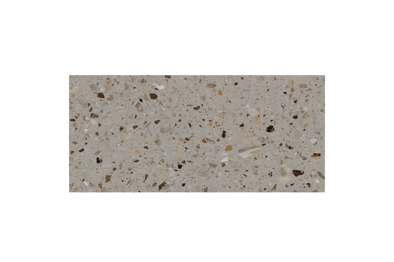 Balmani Stretto enkel of dubbel tablet greige terrazzo 120 x 55 cm