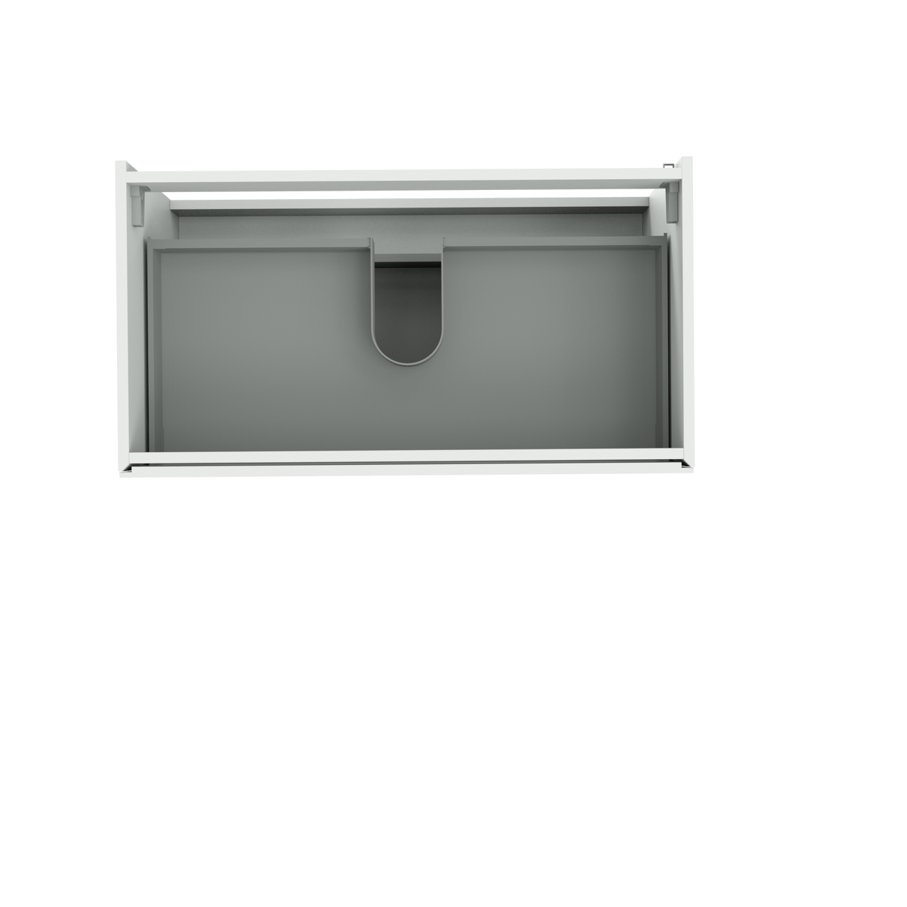 Storke Edge meuble sous-lavabo suspendu 95 x 52 cm blanc mat 2 tiroirs