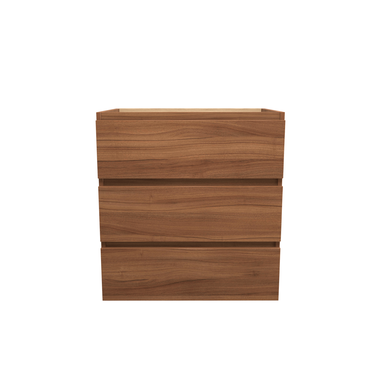 Balmani Lucida meuble sous-lavabo a poser 75 x 55 cm noyer 3 tiroirs