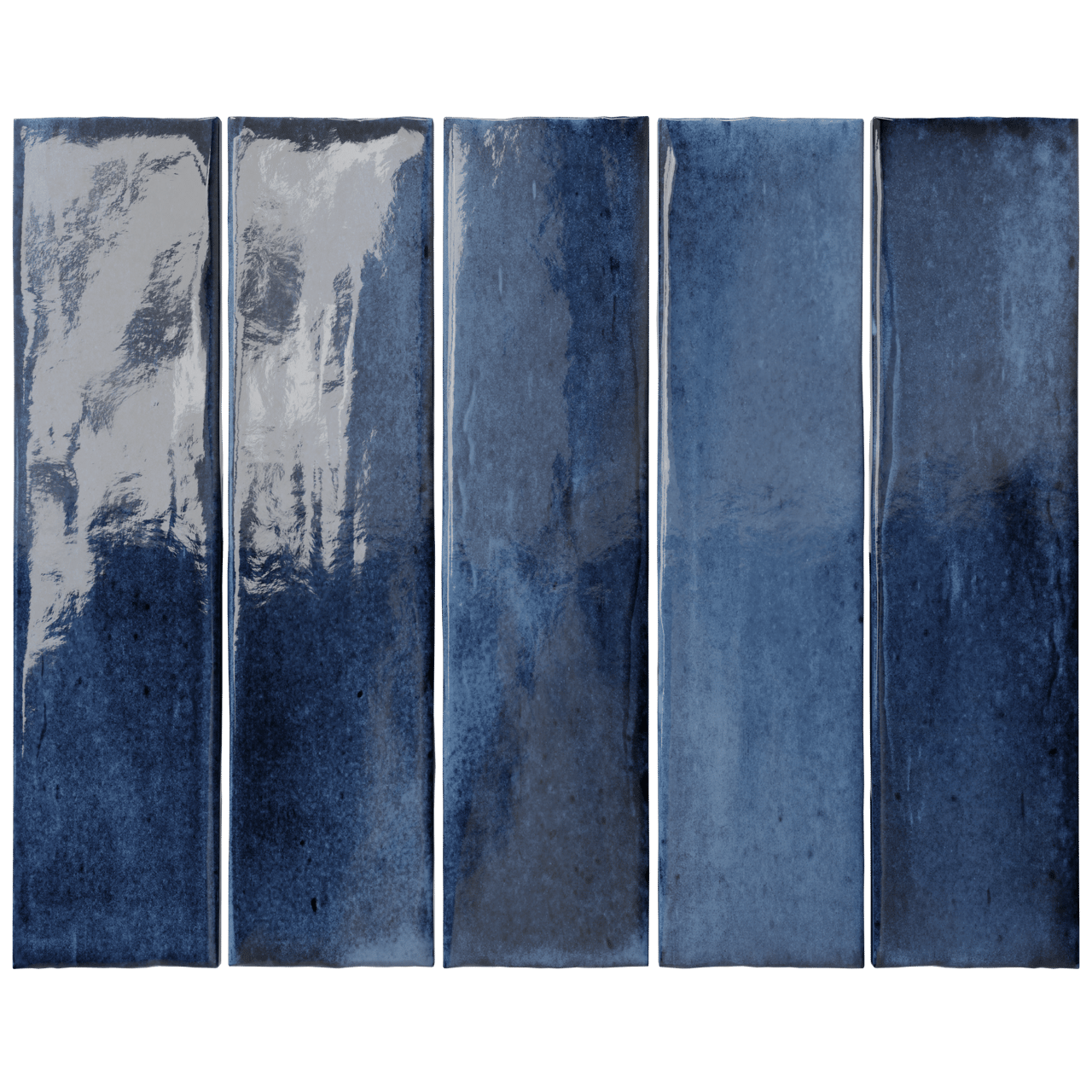 Carruzo Costa carrelage mural en céramique 34 carreaux 6x24,6cm Indigo