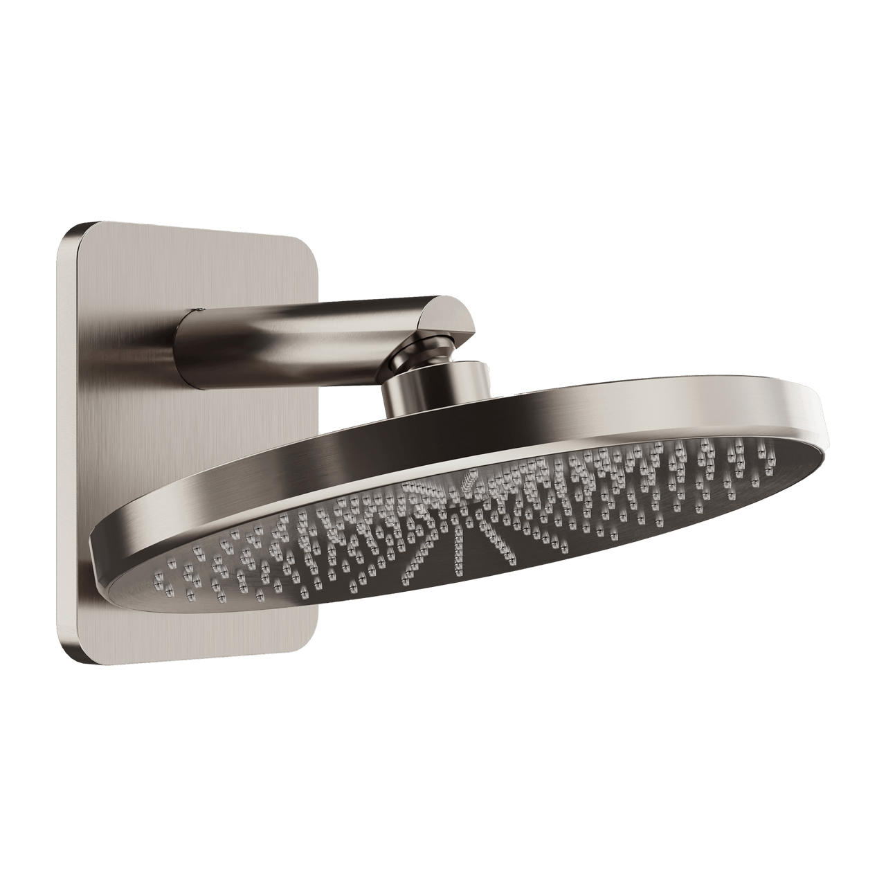 BLAUFOSS Onos 250  hoofddouche rond 25 cm met douchearm  Brushed Coolmetal