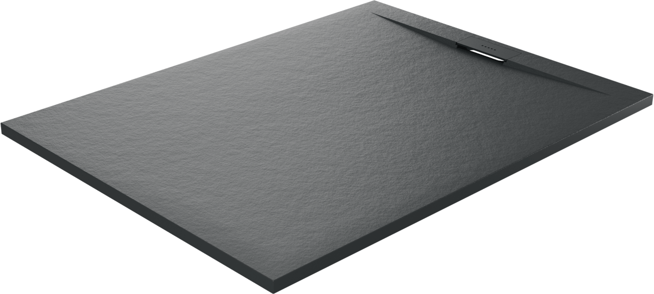Luca Varess Fusion douchebak 120 x 90 cm composietmarmer Mat Zwart