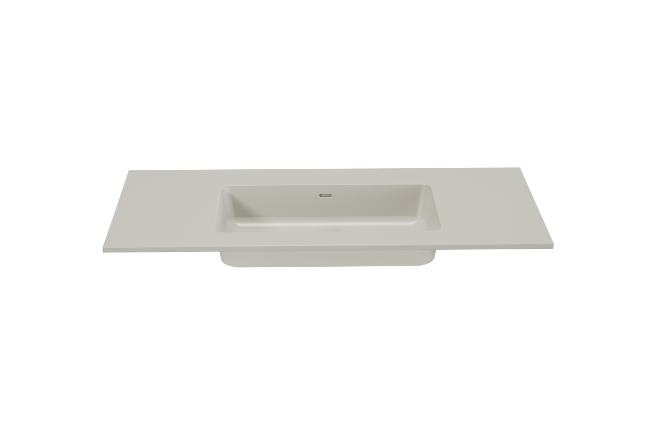 Storke Diva plan simple top solid soie grise matte 105 x 52 cm