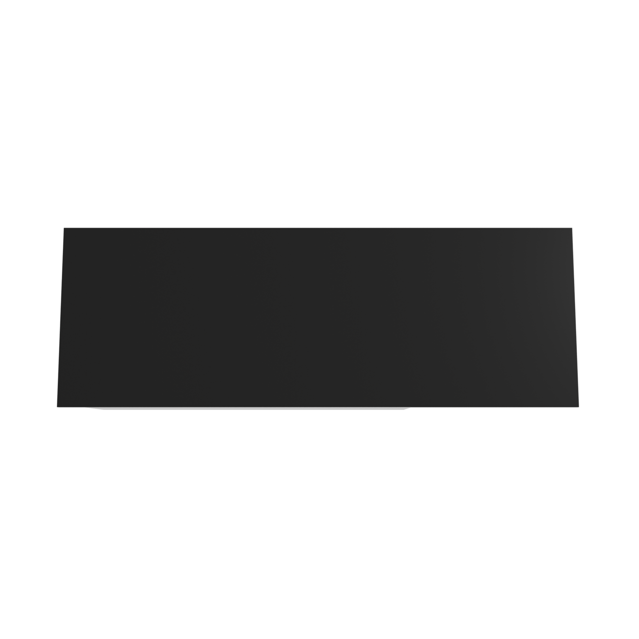 Storke Edge meuble salle de bains suspendu 150 x 52 cm blanc mat avec Panton tablette simple ou double en mdf enduit de poudre noir mat