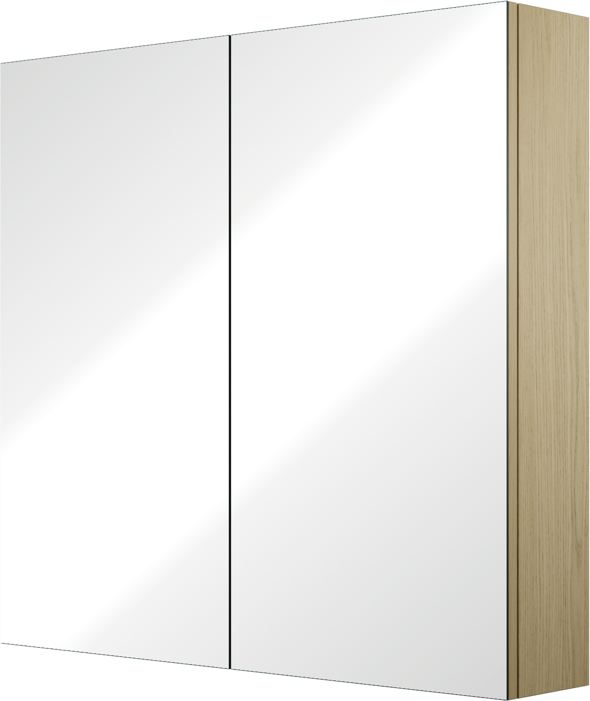 Linie Montro armoire de toilette 80 x 75 cm chêne scandinave