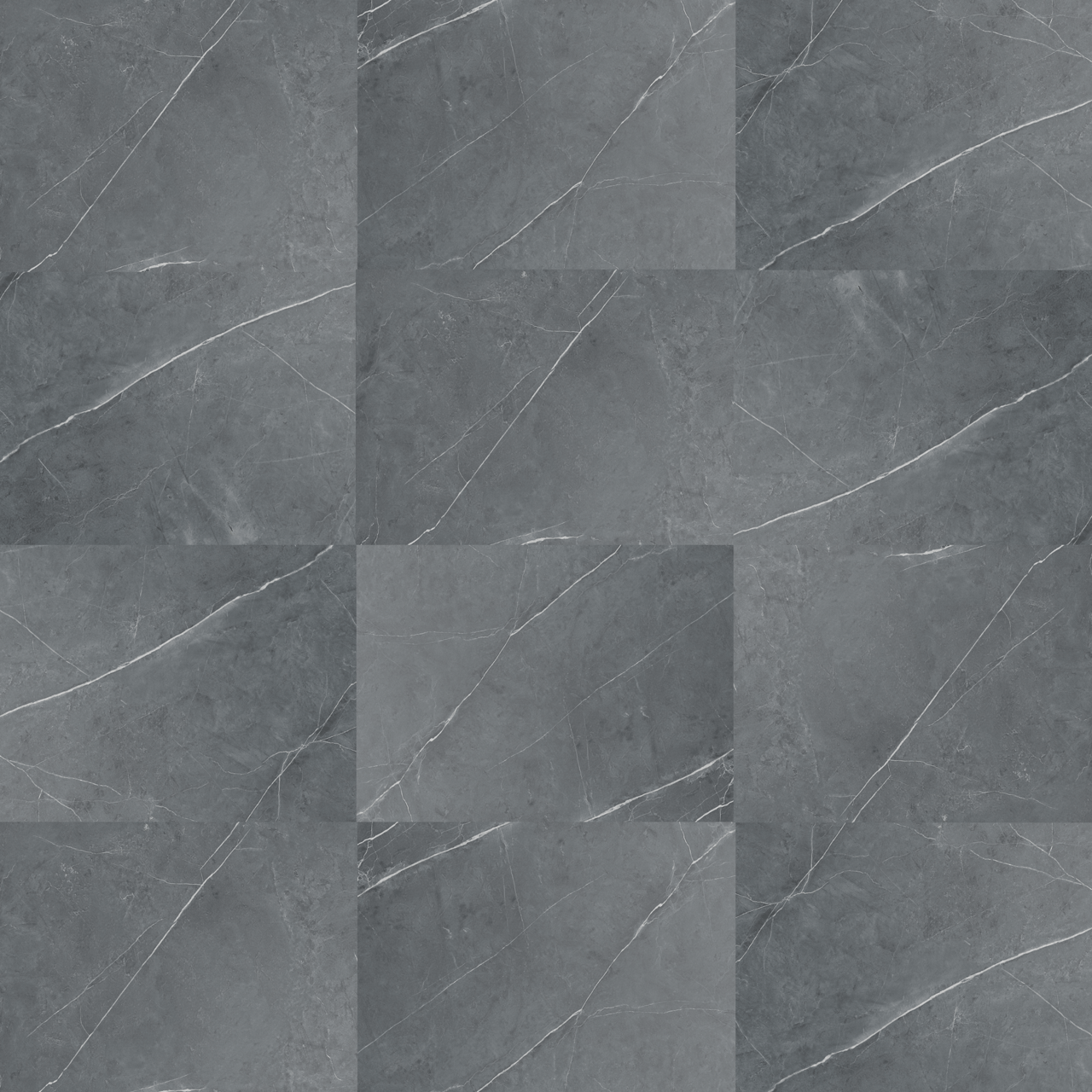 Luca Varess Groovy dalles murales (4 dalles) 120 x 60 cm, SPC, Persian Grey Marble
