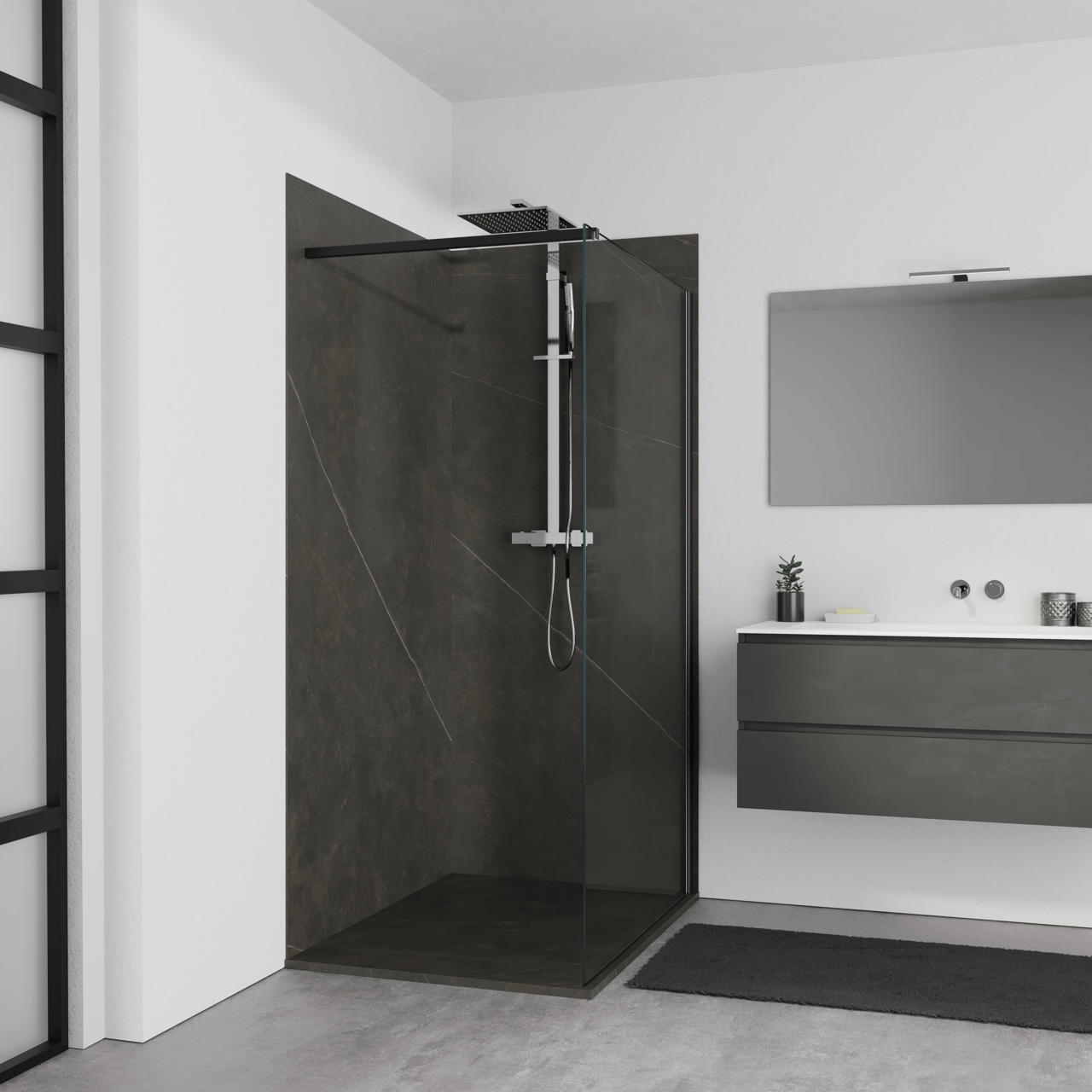 Balmani Studio set douchewandbekleding 120 x 90 x 220 cm keramiek Calatorao