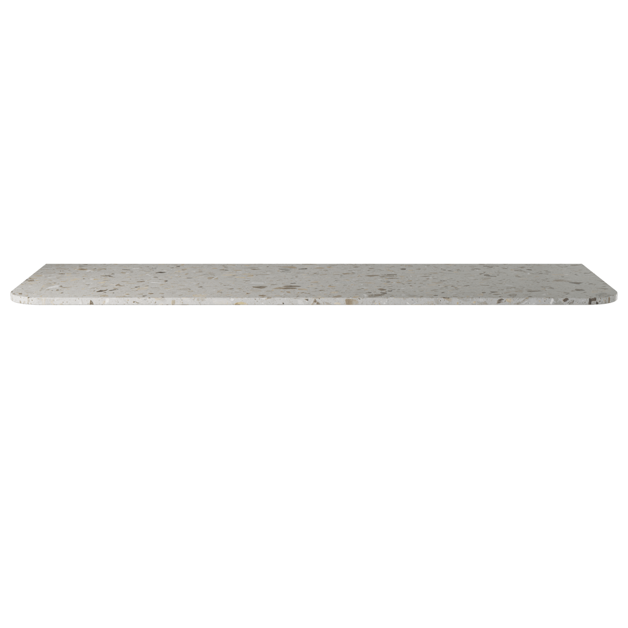 Balmani Moon Einzel- oder Doppel Waschtischplatte Terrazzo Greige 160 x 55 cm