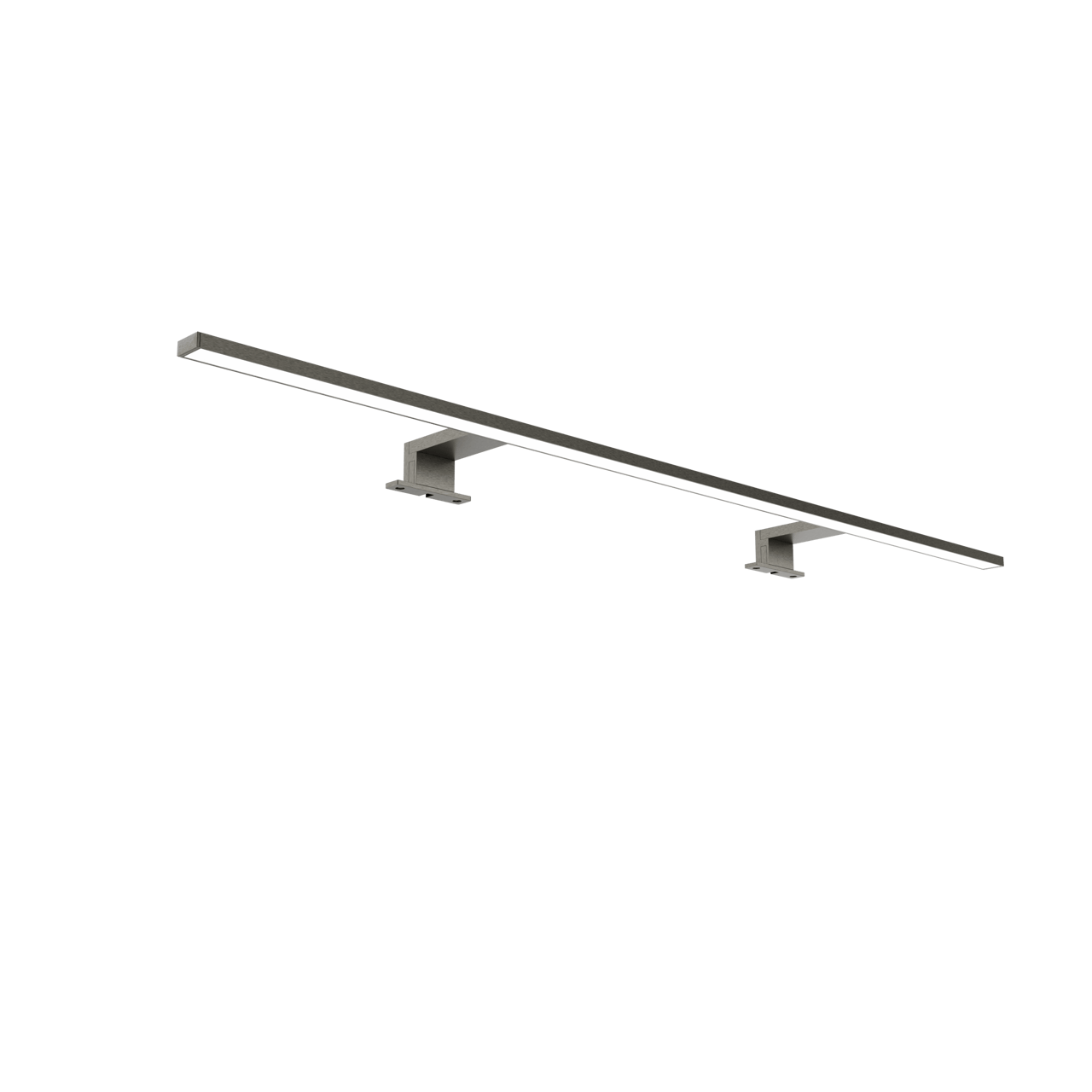 Luca Varess Cubico LED luminaire 135 cm Brushed GunMetal