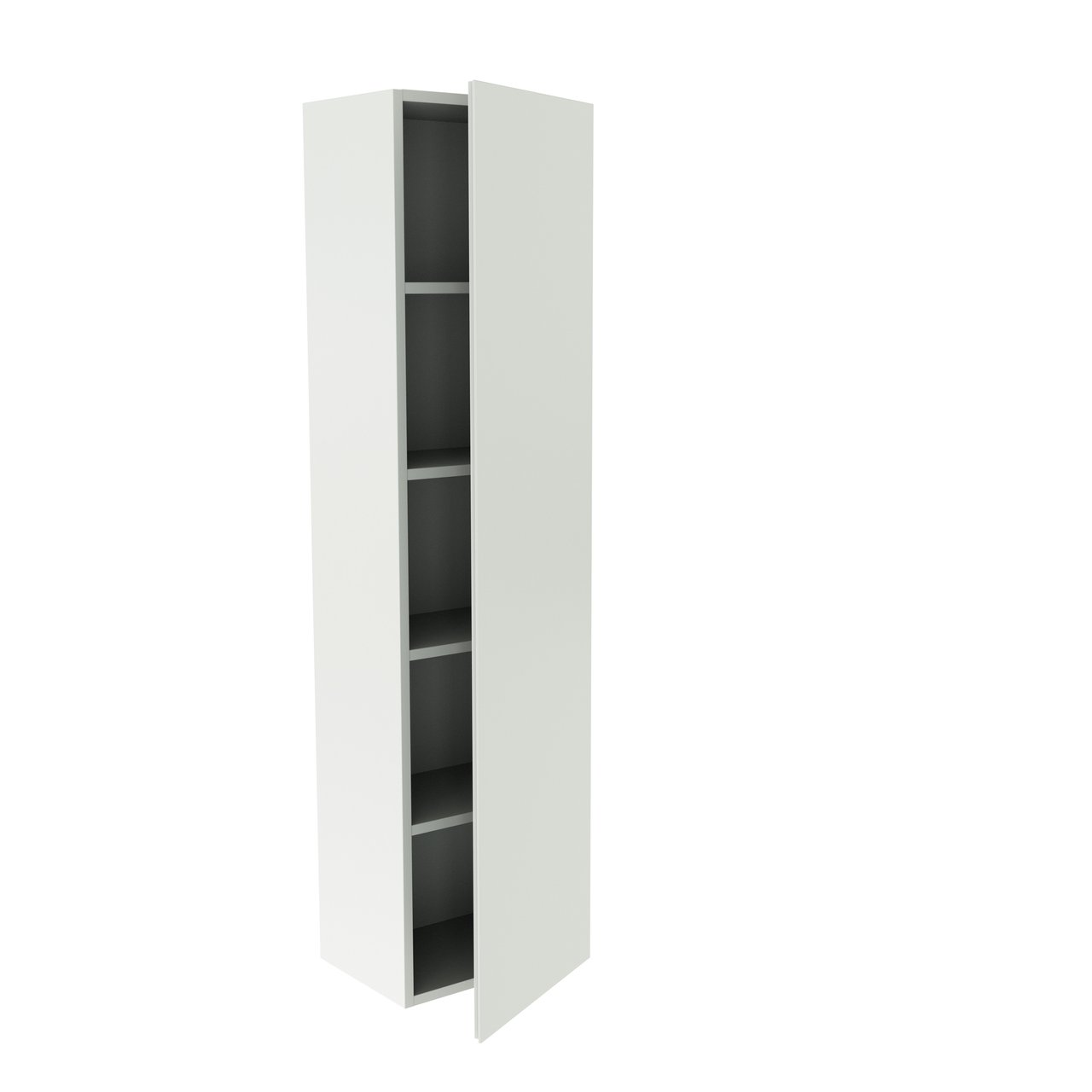 Balmani Studio hängender Hochschrank, weiß matt, 40 x 30 x 150 cm