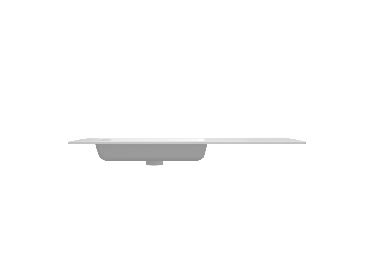 Storke Mata Waschtisch, links, Solid Surface matt, 110 x 52 cm, Schrankkombination 35 cm