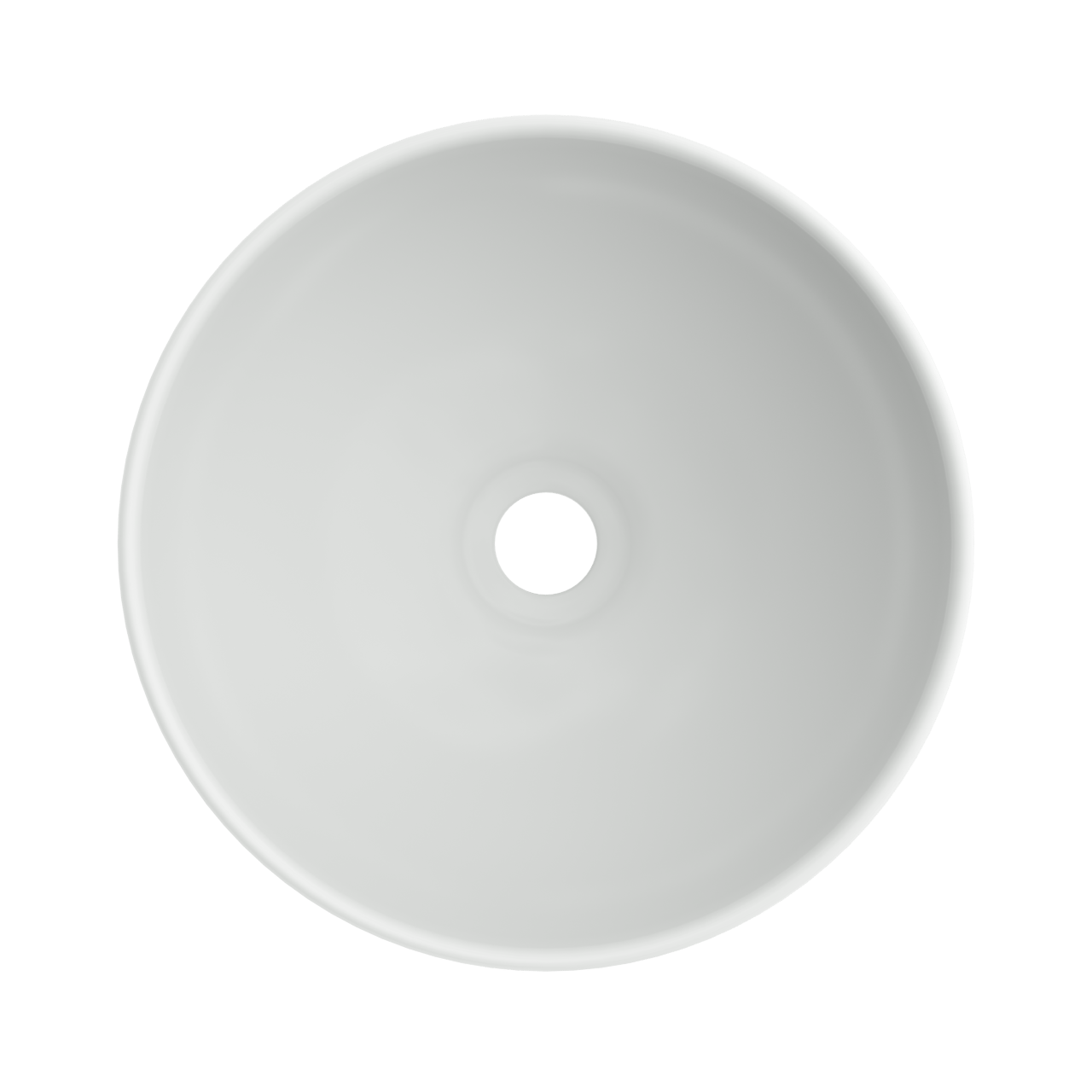 Linie Lavo vasque à poser porcelaine blanc mat rond Ø 32 cm
