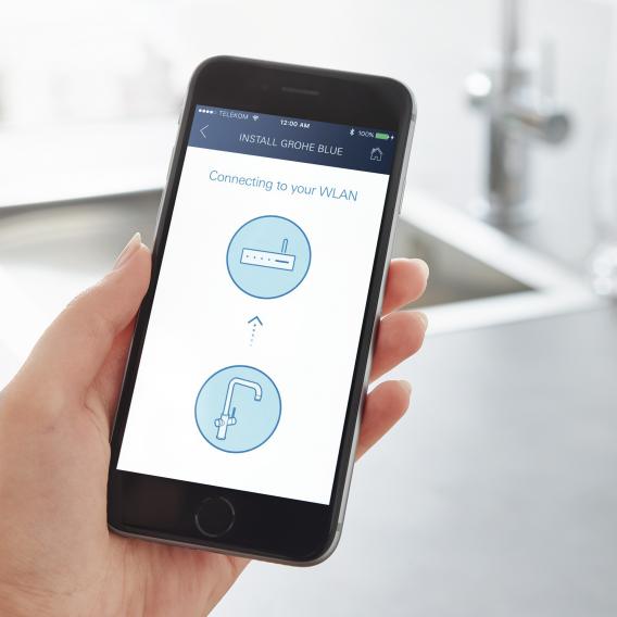 Grohe Blue Home keukenkraan met uittrekbare handdouche glanzend chroom