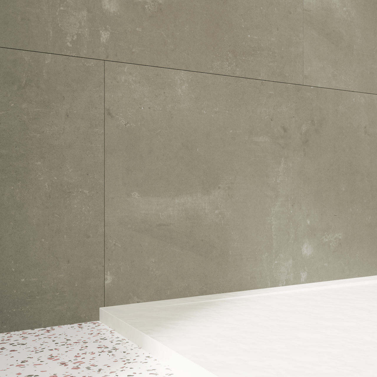 Florris Stockholm SPC wandpanelen, 4 stuks, 120 x 60 cm, Pemba Warm Grey