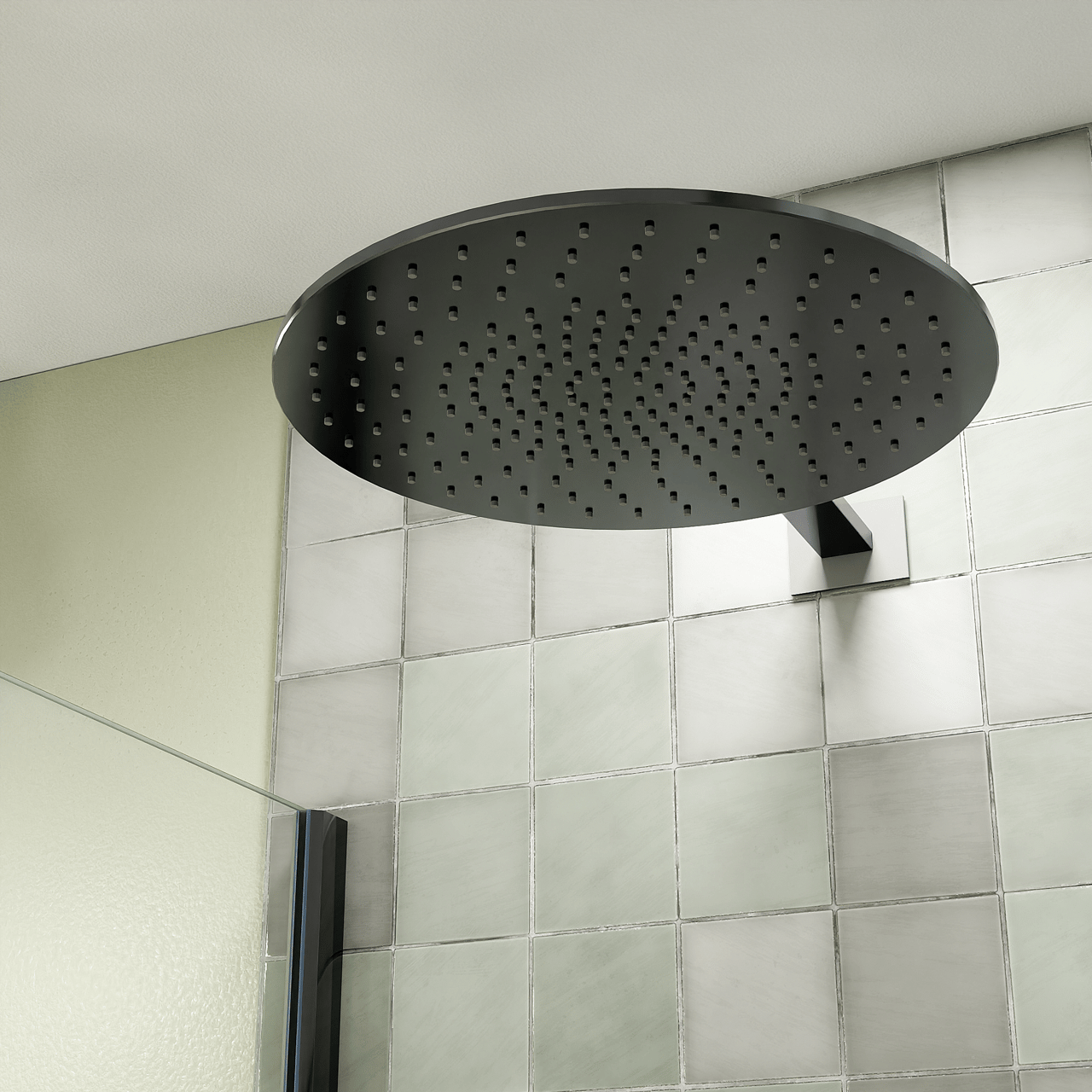 Blaufoss Raindream Regendusche Duschkopf: Rund, 40 cm, Chrom Glänzend