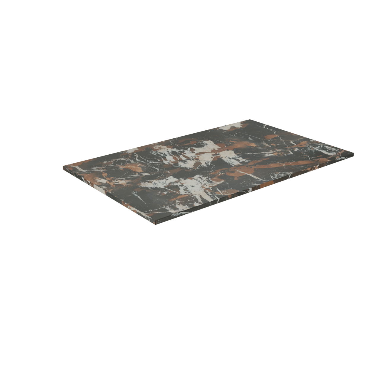 Balmani Stretto Einzelwaschtischplatte, Portoro Marmor gold, 90 x 55 cm