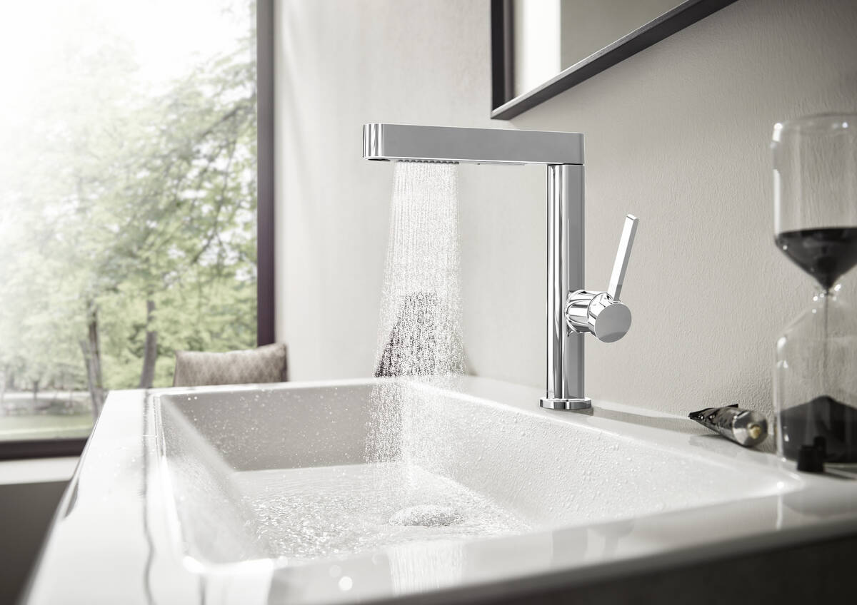 Hansgrohe Finoris 230 verhoogde wastafelkraan Glanzend Chroom