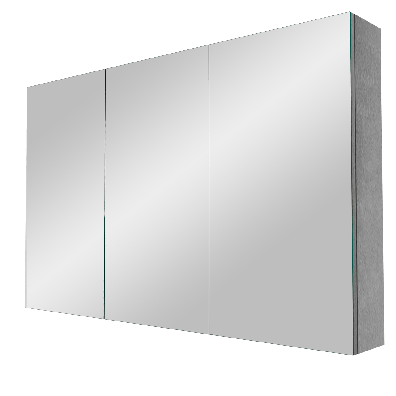 Linie Montro spiegelkast 120 x 75 cm beton donkergrijs