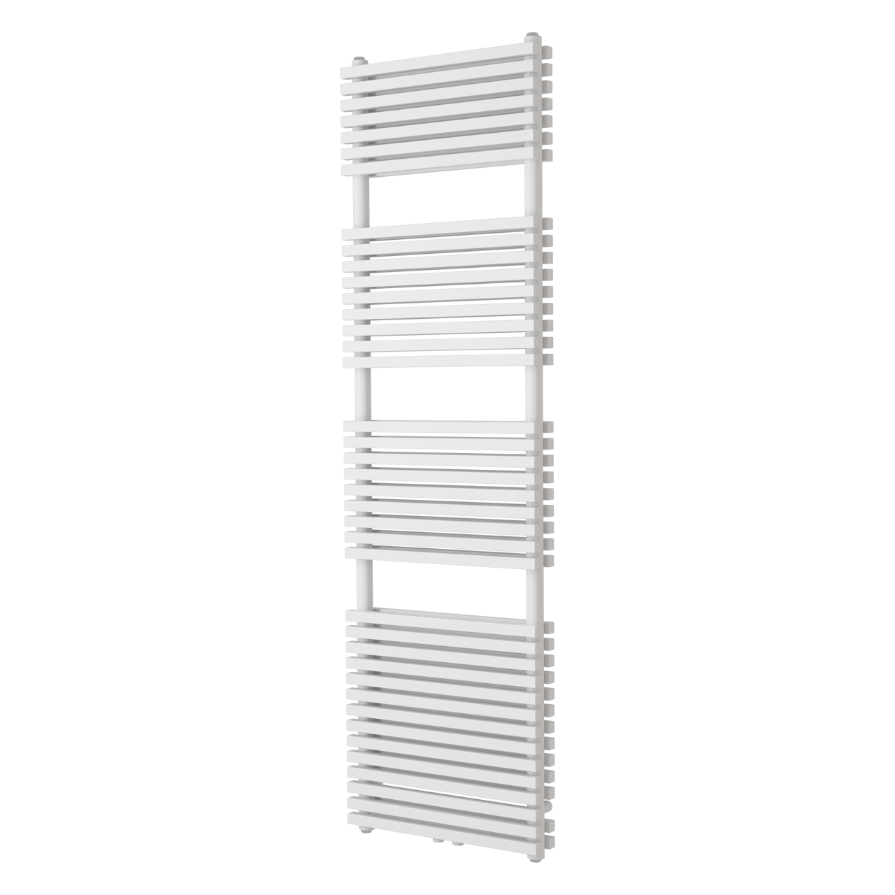 Vipera Vesuvio dubbele handdoekradiator 50 x 180 cm elektrische verwarming Glanzend Wit zij- en middenaansluiting 2.125W, weerstand inbegrepen