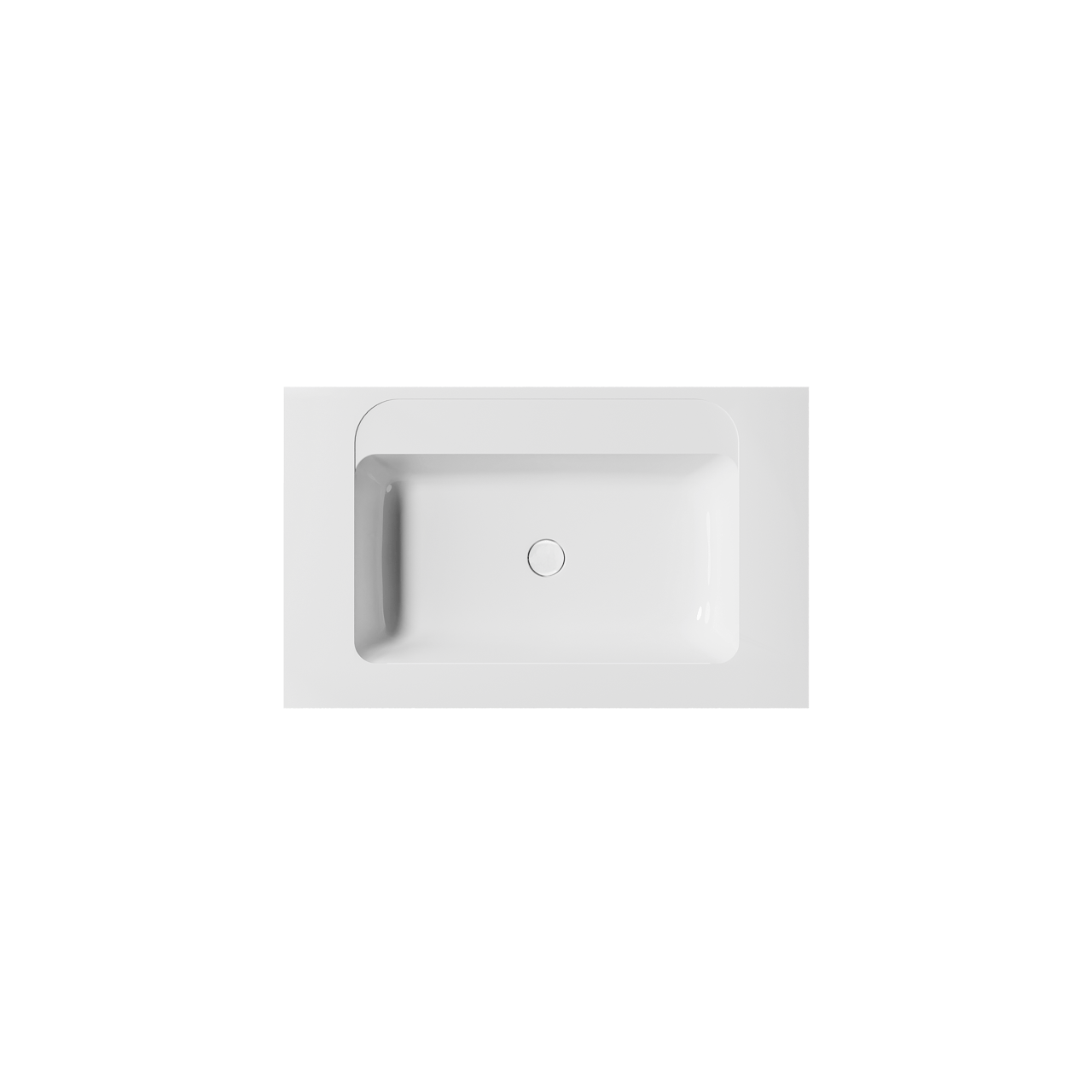 Balmani Tablo Strada plan simple marbre composite brillant 90 x 55 cm