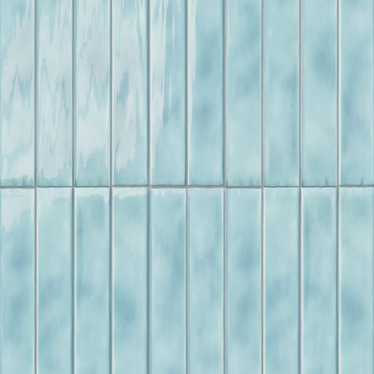 Carruzo Rio keramische Wandfliesen 24 Stück, 5x50cm Aqua