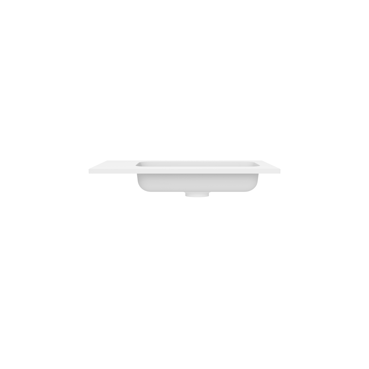 Storke Fina handenwasser 40 x 22 cm Mat Witte Solid Surface