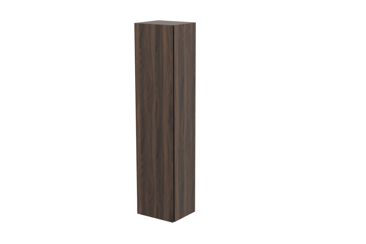 Storke Edge Modulo colonne salle de bains suspendue noyer 35 x 25 x 150 cm