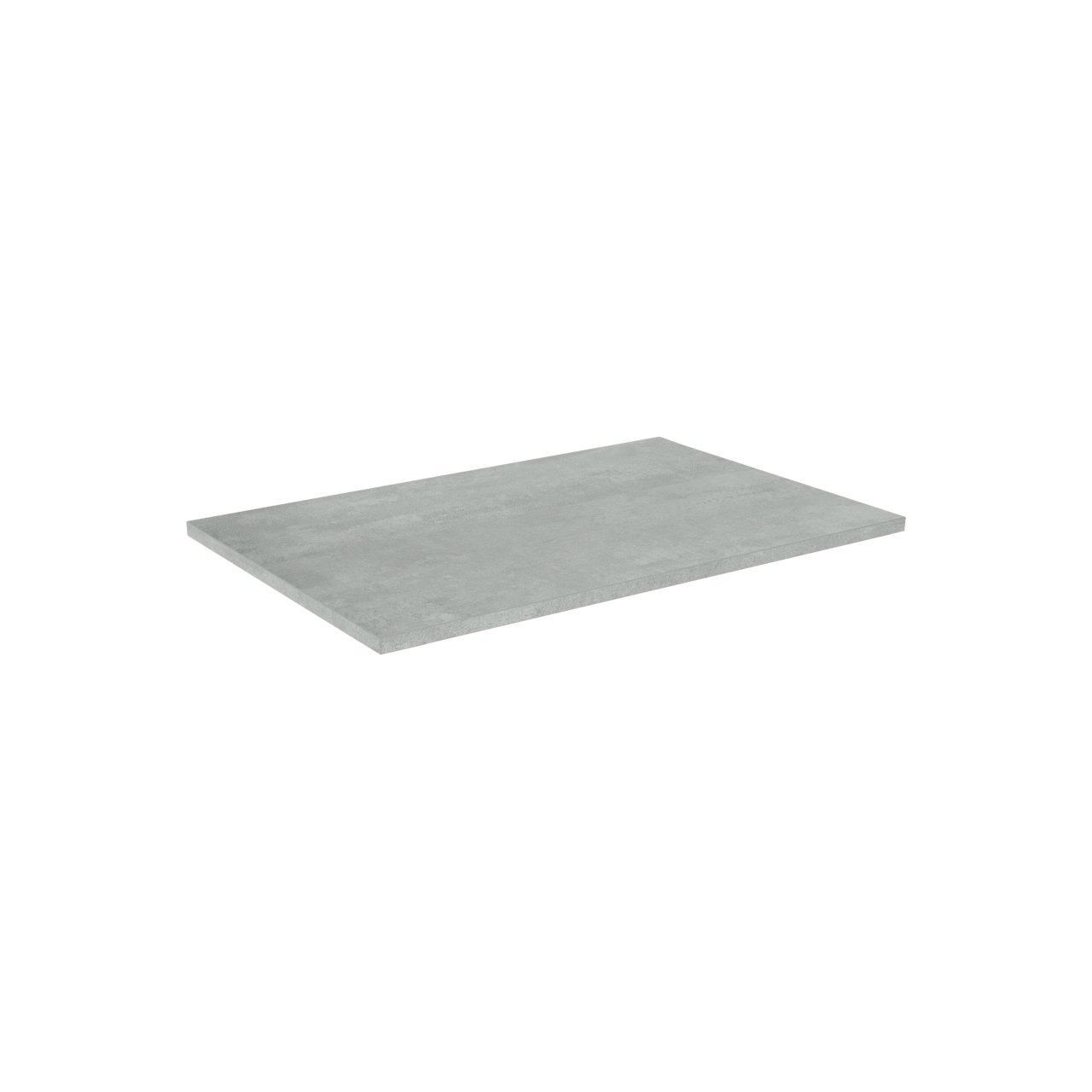 Linie Lado enkel wastafelblad beton donkergrijze melamine 70 x 46 cm