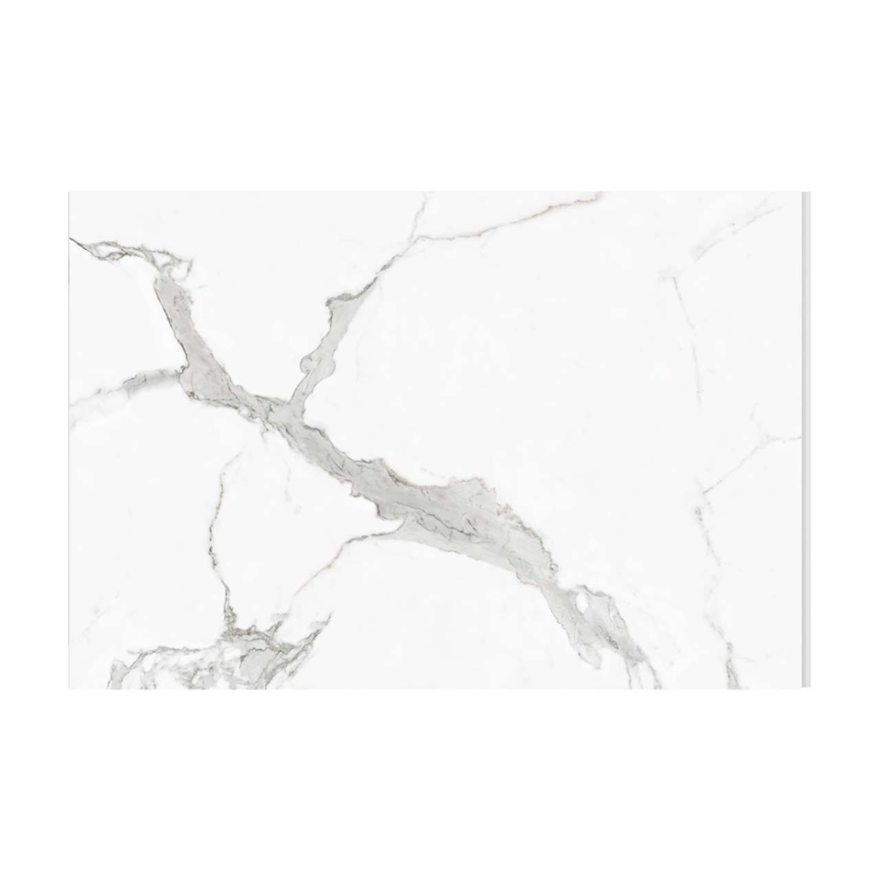 Linie Fresco dalles murales (4 dalles) 90 x 60 cm, SPC, Marble White