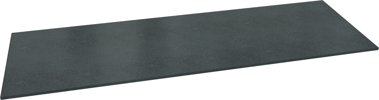 Balmani Stretto Einzel- oder Doppelwaschtischplatte, Granit poliert, 180 x 55 cm