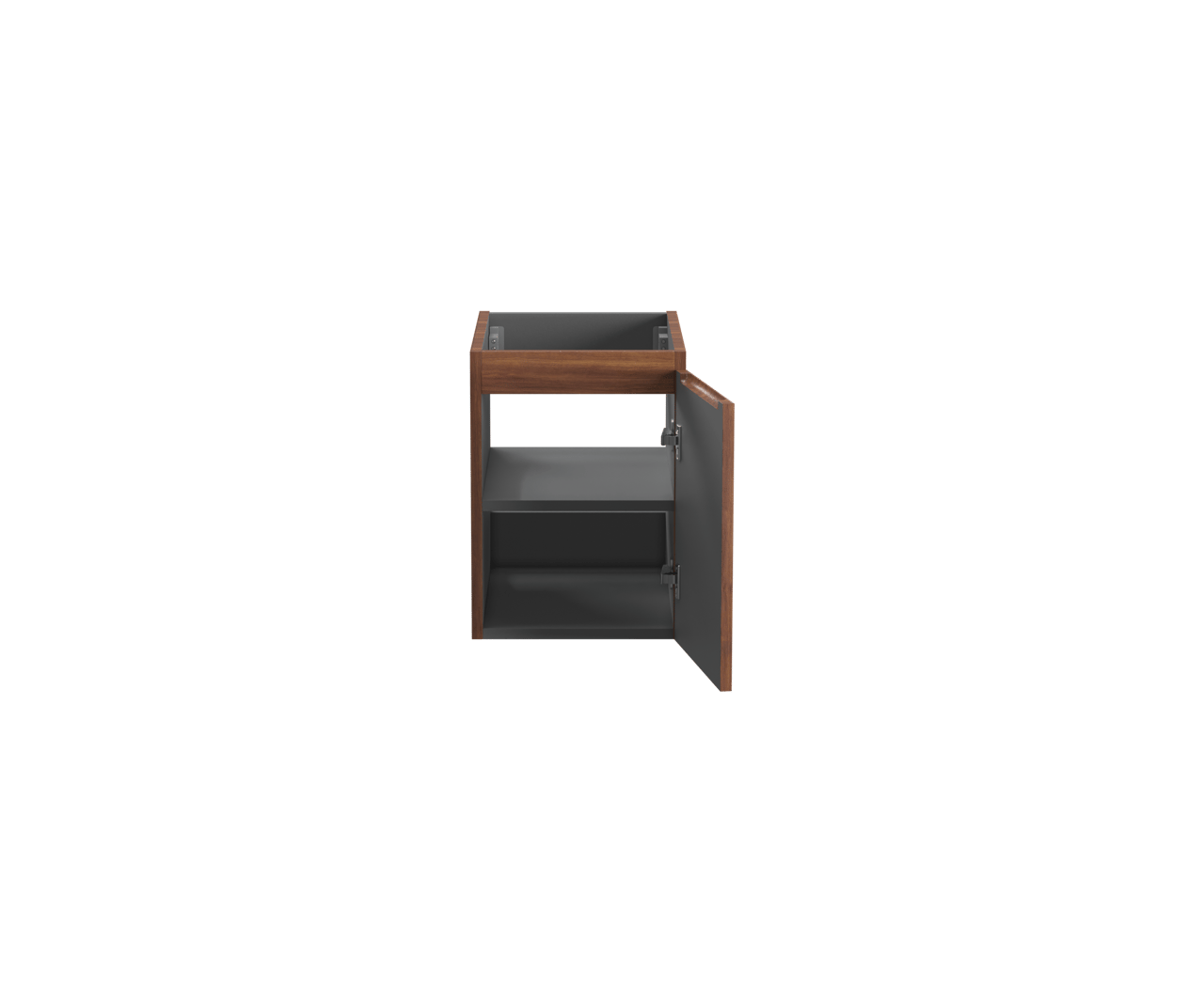 Storke Ribs meuble sous-vasque suspendu 35 x 52 cm noyer