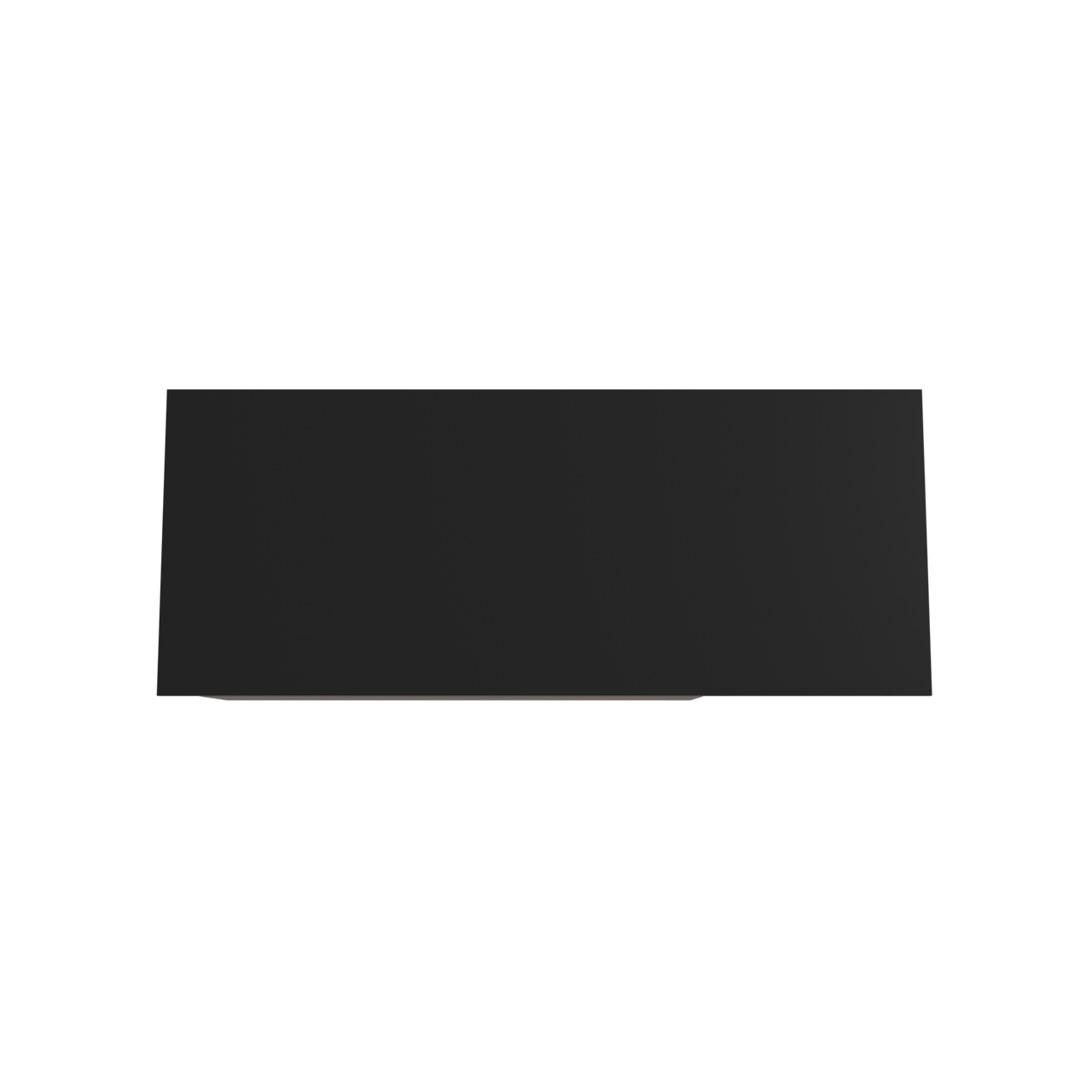 Storke Edge meuble salle de bains suspendu 130 x 52 cm noyer avec Panton tablette simple ou double en mdf enduit de poudre noir mat