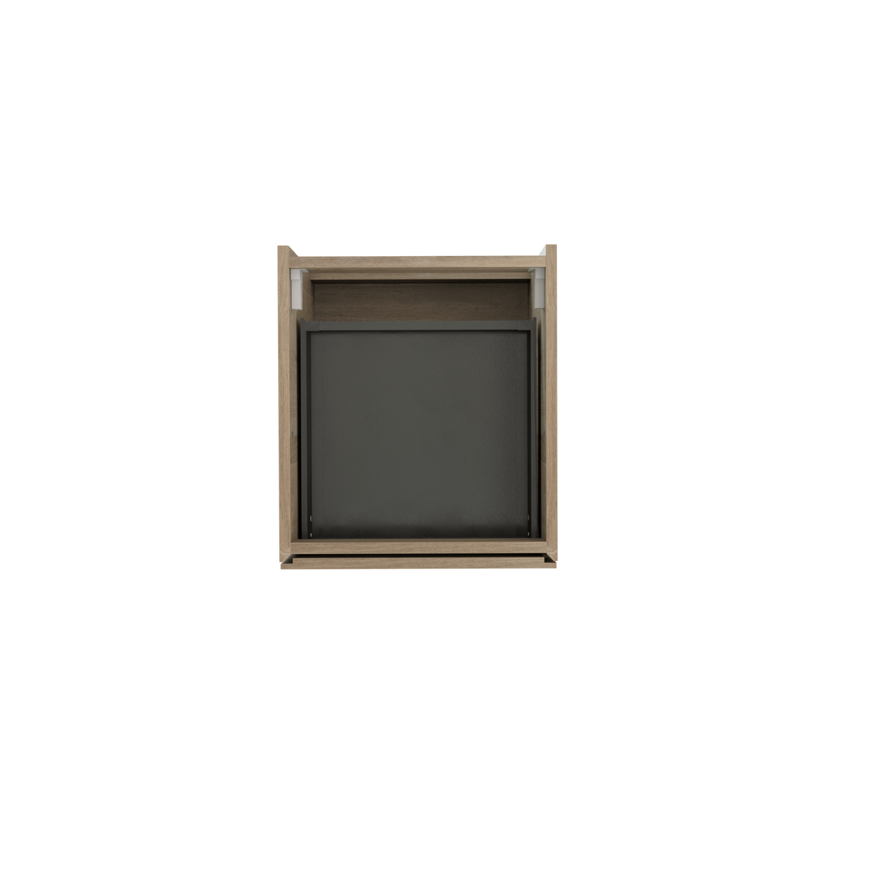 Storke Edge zwevende wastafelonderkast 45 x 52 cm ruwe eik 2 lades