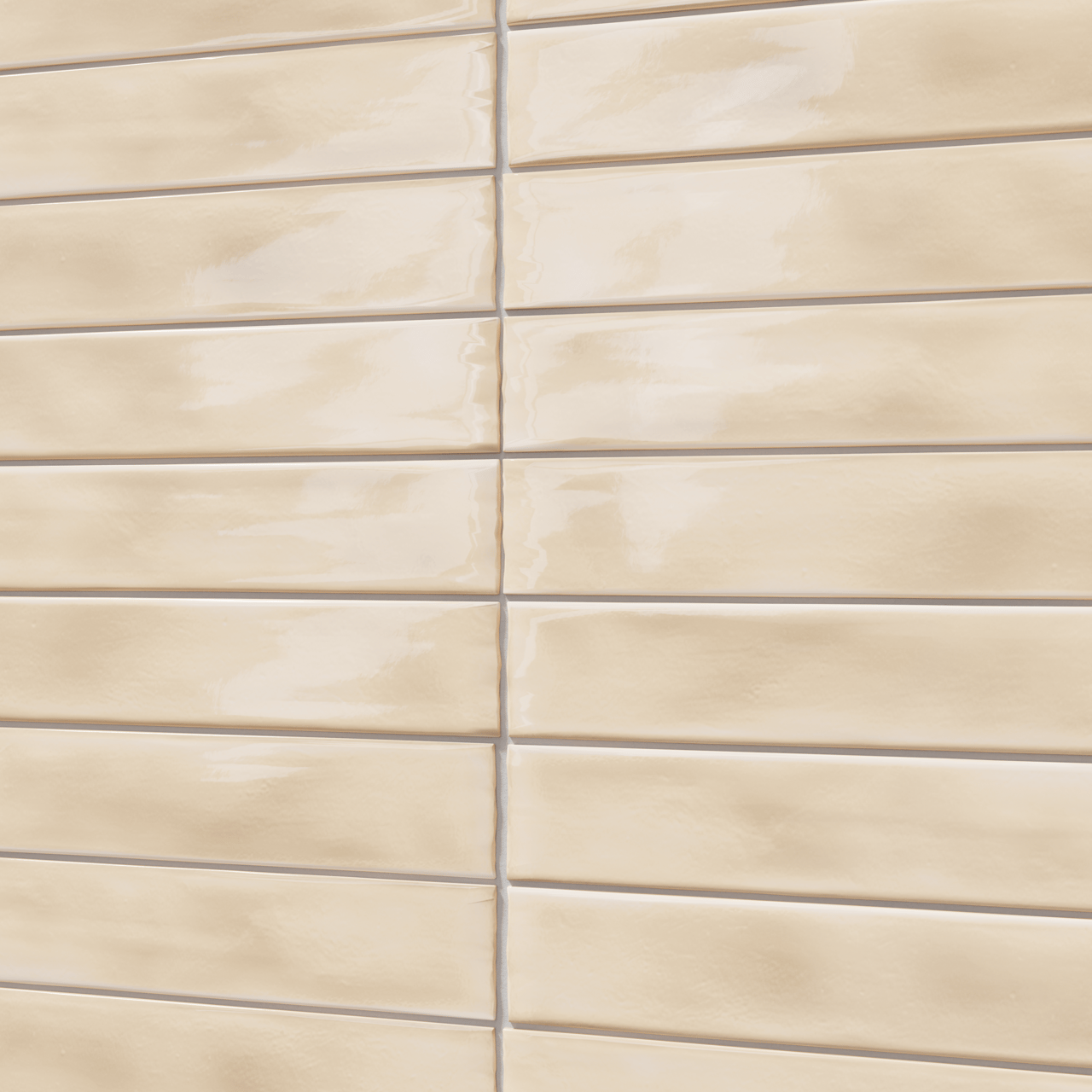 Carruzo Rio carrelage mural en céramique 24 carreaux 5x50cm Crema