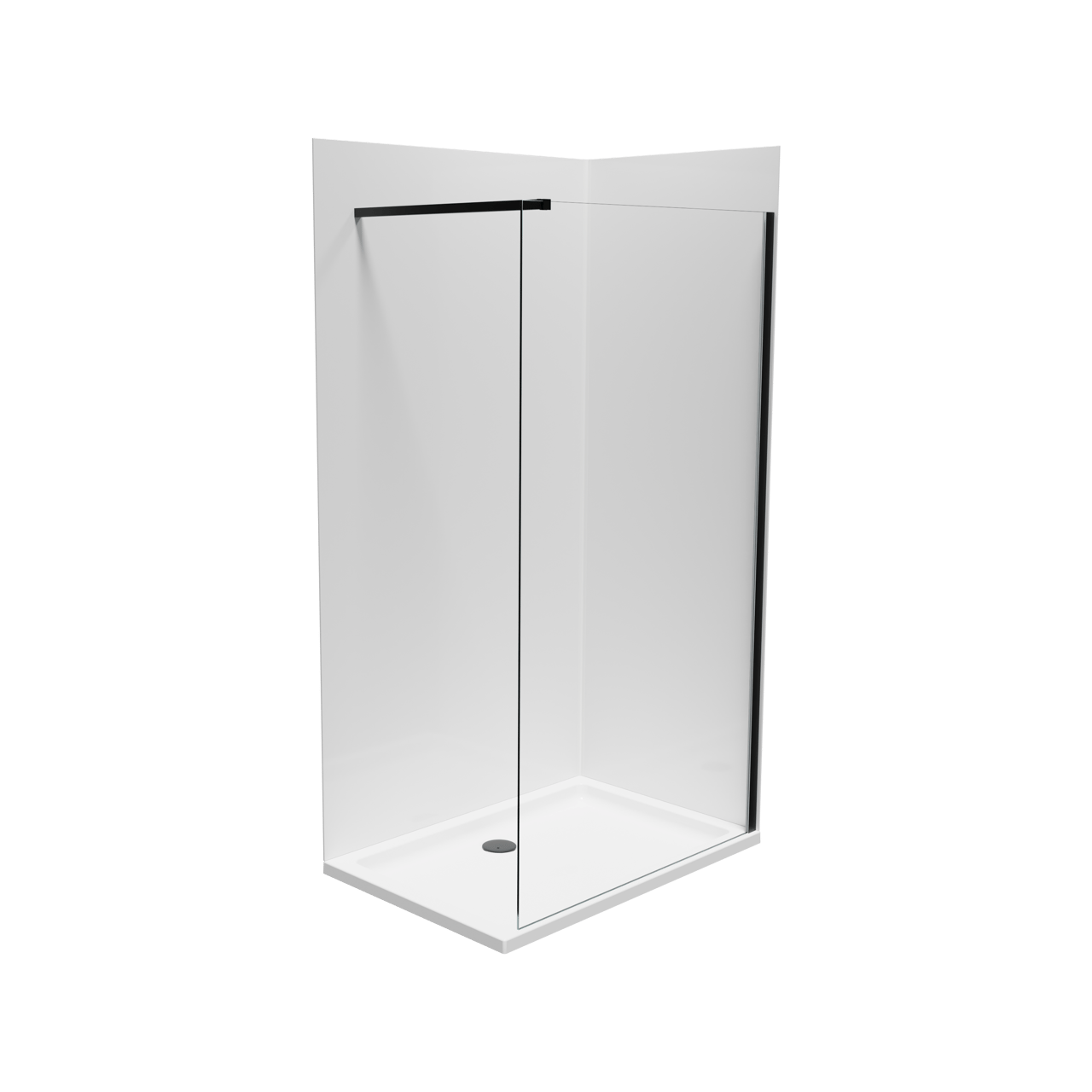 Linie Wall set douchewandbekleding 120 x 80 x 220 cm acryl glanzend wit