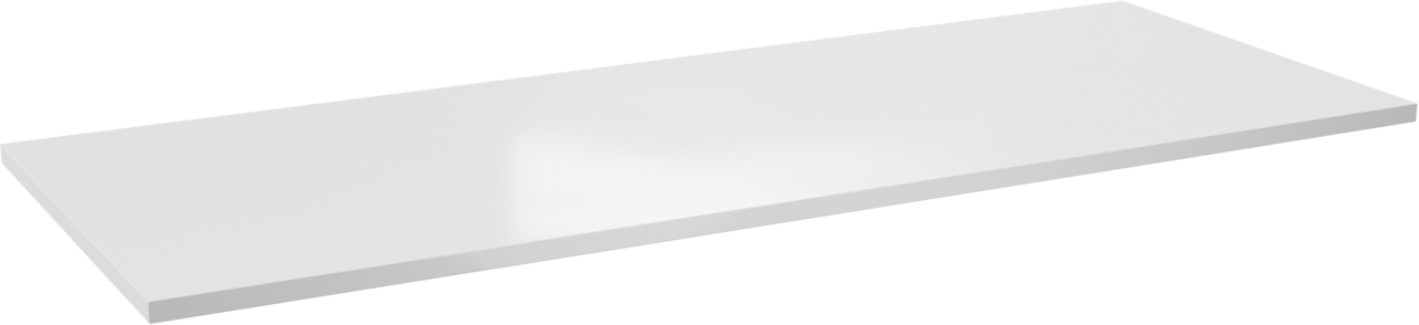 Linie Lado tablette simple ou double marbre composite Blanc Brillant 120 x 46 cm