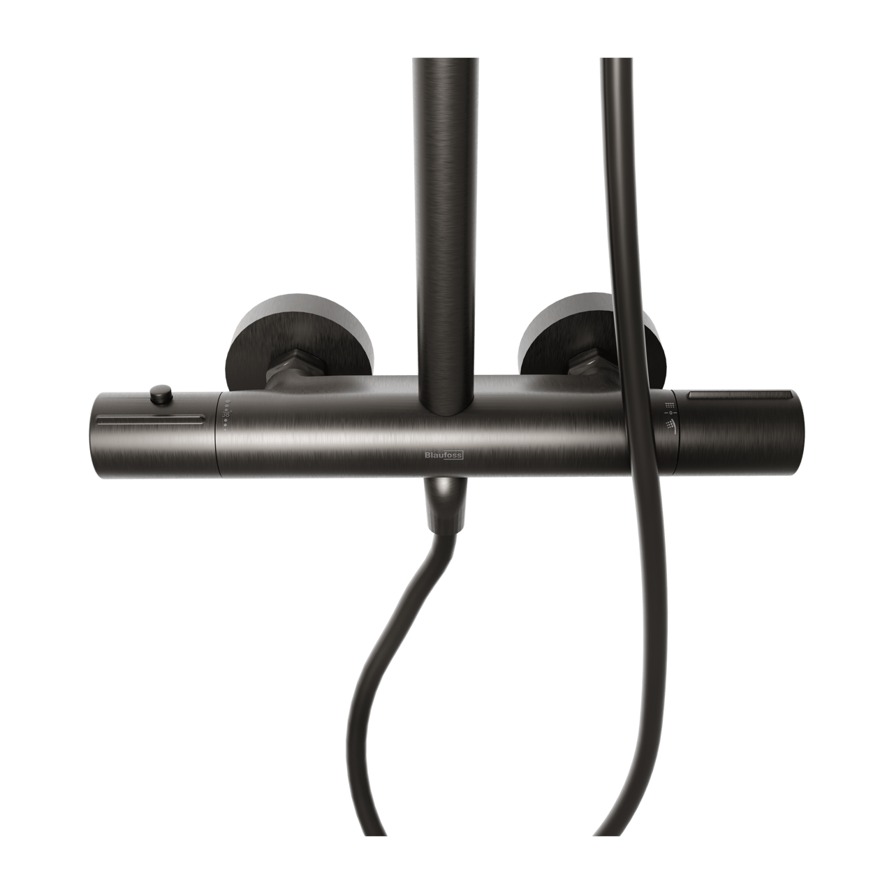Blaufoss Onos 250 thermostatische kraan regendoucheset Brushed GunMetal