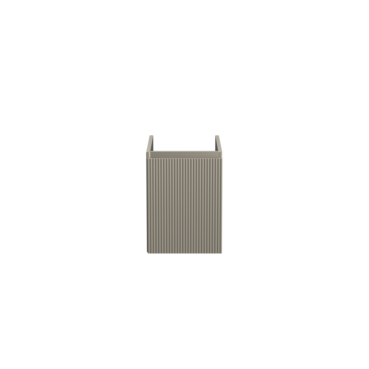 Storke Ribs zwevende wastafelonderkast 35 x 52 cm zijdegrijs