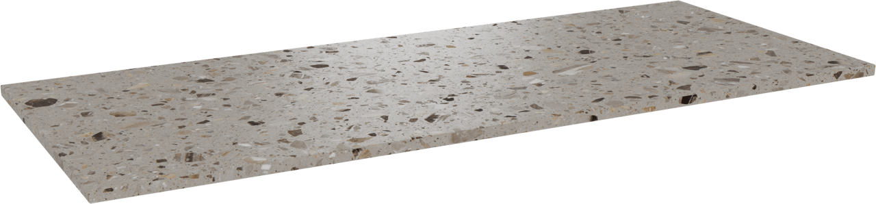 Balmani Stretto tablette simple ou double terrazzo greige 135 x 55 cm